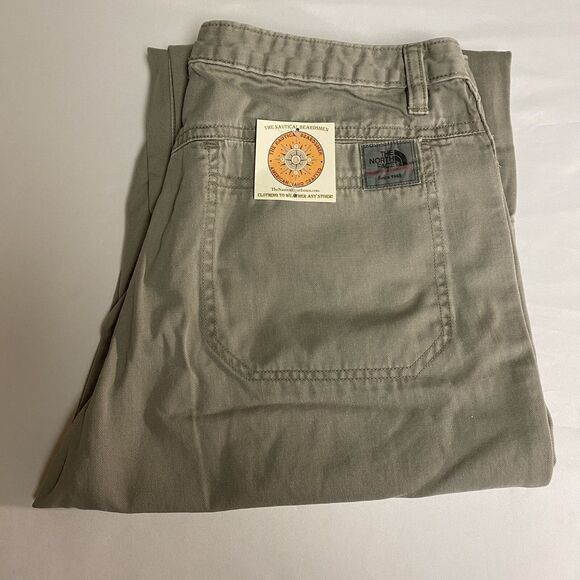 The North Face Pants Womens 8 Tan Khaki A5 Series Outdoors Hiking Casual Capri - Picture 10 of 16